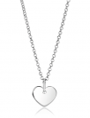 12mm ZINZI Sterling Silver Pendant Shiny Heart to Engrave ZIH2346-12 (excl. necklace)