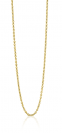 42cm ZINZI Gold Plated Sterling Silver Anchor Necklace ZILC-A42G