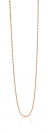 42cm ZINZI Rose Gold Plated Sterling Silver Beads Necklace ZILC-B42R