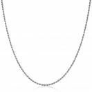 42cm ZINZI Sterling Silver Rope Necklace ZILC-K42