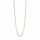 42cm ZINZI Rose Gold Plated Sterling Silver Wheat Chain Necklace ZILC-P42R