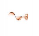 6mm ZINZI Rose Gold Plated Sterling Silver Earrings Crescent Moon ZIO1379R