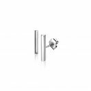15mm ZINZI Sterling Silver Stud Earrings Bar ZIO1466