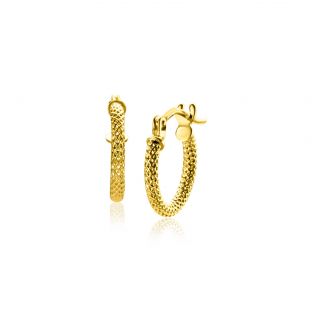 11,5mm ZINZI 14K Gold Hoop Earrings 1,6mm width ZGO330