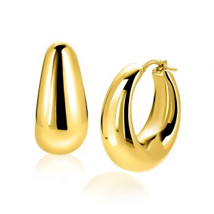 ZINZI zlv. oorringen gg.verg.ovaal aflopend 31x14mm