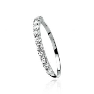 ZINZI Sterling Silver Ring White ZIR827