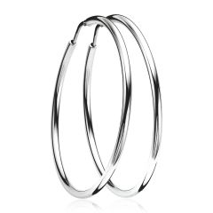 45mm ZINZI Sterling Silver Hoop Earrings 45x2mm ZIO436