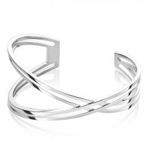 Mart Visser by ZINZI zilveren fantasie klem armband glad 30mm MVA12