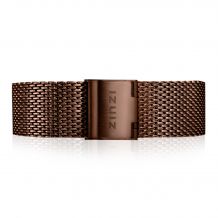 ZINZI Retro Brown Stainless Steel Mesh Strap 18mm RETBAND30