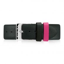 ZINZI Retro Black Leather Strap 18mm RETBAND3