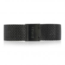 ZINZI Retro Stainless Steel Mesh Strap Black 18mm RETBAND14