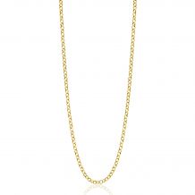 ZINZI Gold 14 krt gouden jasseron ketting 2,2mm breed 43-45cm ZGC441
