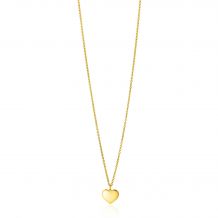 ZINZI Gold 14 kt Necklace Heart Pendant 8mm 43cm ZGC312