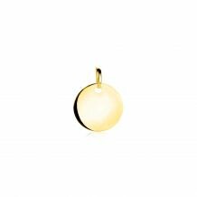 12mm ZINZI 14K Gold Pendant Trendy Shiny Coin ZGH397-12 (excl. necklace)