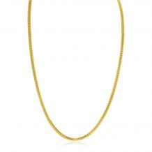 ZINZI 14K Gold Popcorn Chain Necklace 3mm width 43cm ZGC380