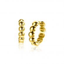 13mm ZINZI 14K Gold Hoop Earrings Beads 13mm x 3,3mm ZGO432