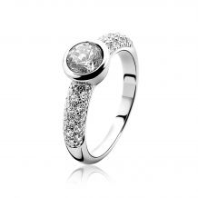 ZINZI Sterling Silver Ring White ZIR840