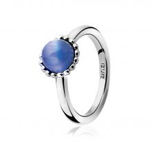 ZINZI Sterling Silver Ring Blue ZIR793B