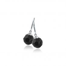 ZINZI Sterling Silver Drop Earring Beads Black ZIO266Z
