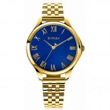 ZINZI Watch JULIA 34mm Dark Blue Mother-of-Pearl Golden