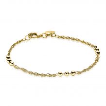 ZINZI Gold Plated Sterling Silver Bracelet Beads ZIA1422G