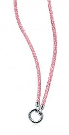 Zinzi roze lederen collier 90cm ZIC846R 