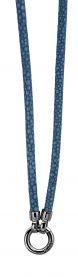 ZINZI Dark Blue Leather Necklace 90cm ZIC846DB