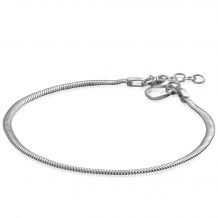 ZINZI zilveren platte slangen-armband 2,5mm breed ZIA2401