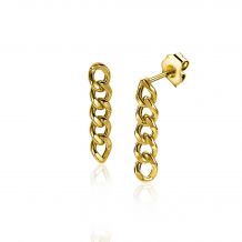 ZINZI Sterling Silver EarRings 14K Yellow Gold Plated