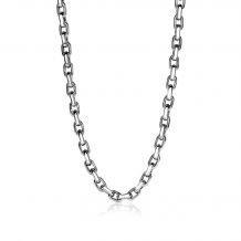 ZINZI zilveren schakelcollier rechthoek 45cm ZIC1615