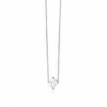ZINZI zilveren fantasie ketting cactus 40-45cm ZIC1680