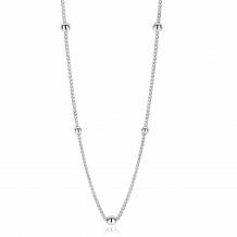 ZINZI Sterling Silver Curb Chain Necklace 45cm ZIC987