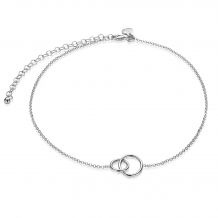 ZINZI Sterling Silver Choker 32+10cm Round ZICHOK1278