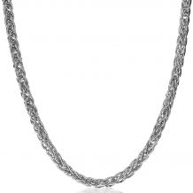 ZINZI Sterling Silver Necklace Foxtail 5mm