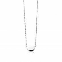 ZINZI Sterling Silver Necklace Crescent Moon Moon 40-42cm ZIC1394