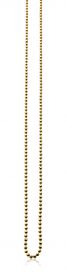 90cm ZINZI Gold Plated Sterling Silver Necklace Beads ZI90BOLG