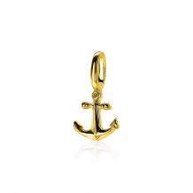 ZINZI Gold Plated Sterling Silver Pendant Anchor ZIH2063G