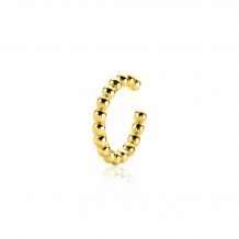 14mm ZINZI Gold Plated Sterling Silver Ear Cuff Bead (price per piece) ZIO-CUFF2G