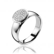 ZINZI Sterling Silver Ring White ZIR1151