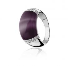 ZINZI Sterling Silver Ring Purple ZIR794P