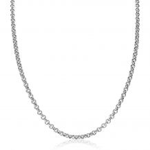 ZINZI Sterling Silver Rolo Chain Necklace width 4,5mm 45cm ZIC1911