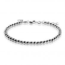 ZINZI Sterling Silver Bracelet Beads 17-20cm ZIA1010