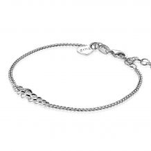 ZINZI Sterling Silver Curb Chain Bracelet 17-20cm ZIA1259