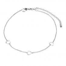 ZINZI zilveren choker 32+10cm hart ZICHOK1188