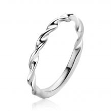 ZINZI Sterling Silver Stackable Ring Twist 2mm ZIR2321