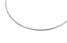 ZINZI Sterling Silver Omega Necklace width 1,5mm 43cm ZIOM15-43
