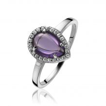 ZINZI Sterling Silver Ring Purple ZIR1142P