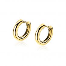 12mm ZINZI Gold Plated Sterling Silver Hoop Earrings width 2mm ZIO194G