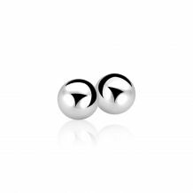 8mm ZINZI Sterling Silver Stud Earrings Bead ZIO716