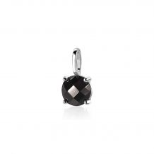 ZINZI Sterling Silver Pendant Round Black ZIH2072Z